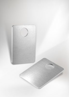 Rozsdamentes acél biléta – 35×50 v1