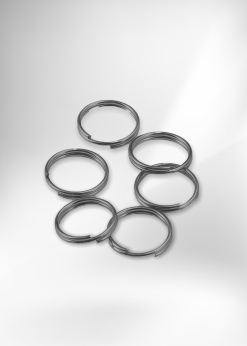 Rozsdamentes acél kulcskarika - acélos