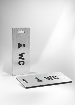 Alumínium kulcskolonc – női WC – téglalap