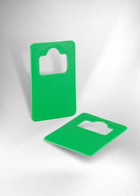 Műanyag zöld színű biléta – v2