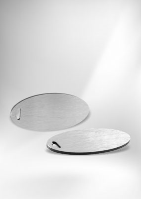 Alumínium szendvicslemez kulcskolonc – ovális